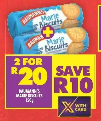 Shoprite BAUMANN'S MARIE BISCUITS 150g offer