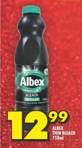Shoprite ALBEX THIN BLEACH 750ml offer