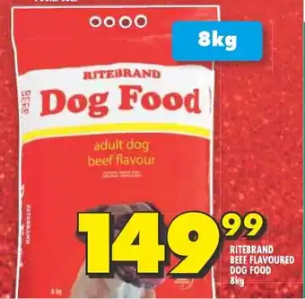 Shoprite RITEBRAND BEEF FLAVOURED DOG FOOD 8kg offer