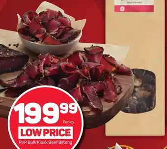 Pick n Pay PnP Bulk Kiosk Beef Biltong offer
