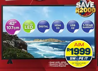 AIM 42" Digital Full HD LED TV
