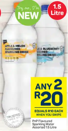 Pick n Pay PnP Flavoured Sparkling Water Assorted 1.5 Litre offer