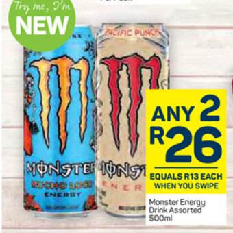 Pick n Pay Monster Energy Drink Assorted 500ml offer