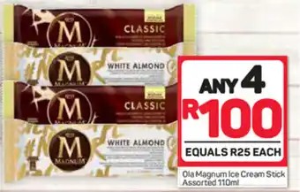 Pick n Pay Ola Magnum Ice Cream Stick Assorted 110ml offer