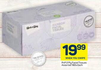 Pick n Pay PnP 2 Ply Facial Tissues Assorted 180s offer