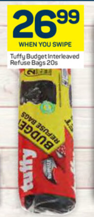 Tuffy Budget Interleaved Refuse Bags 20s