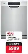 Makro Aeg 13 place dishwasher ffb72600zm offer