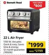 Builders Warehouse Bennett read 22ltr air fryer 749306 offer
