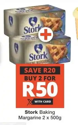 Checkers Stork Baking Margarine 2 x 500g offer