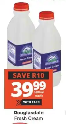 Checkers Douglasdale Fresh Cream offer