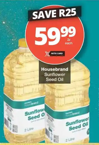 Checkers Housebrand Sunflower Seed Oil offer