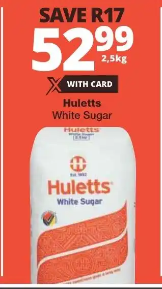 Checkers Huletts White Sugar offer