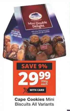 Checkers Cape Cookies Mini Biscuits All Variants offer