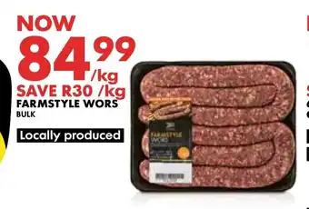 Woolworths FARMSTYLE WORS BULK offer