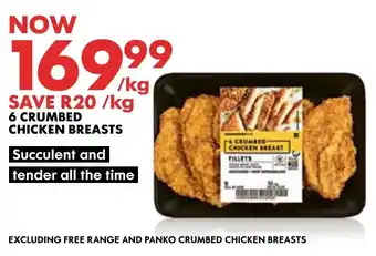 Woolworths 6 CRUMBED CHICKEN BREASTS offer