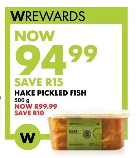 HAKE PICKLED FISH 500g offer at Woolworths