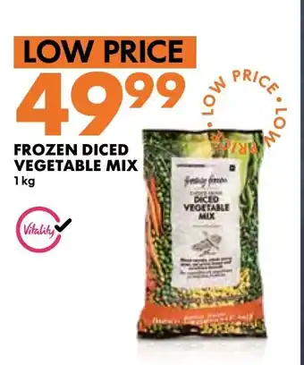 Woolworths FROZEN DICED VEGETABLE MIX 1 kg offer