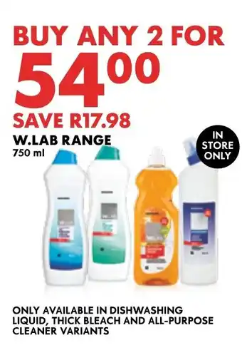Woolworths W.LAB RANGE 750 ml offer