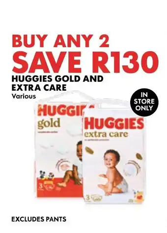 Woolworths HUGGIES GOLD AND EXTRA CARE offer