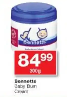 Checkers Bennetts Baby Bum Cream 300g offer