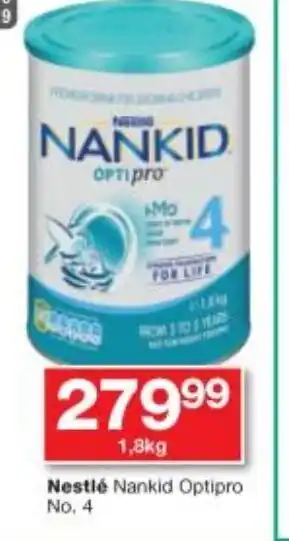 Checkers Nestlé Nankid Optipro No.4 1,8kg offer