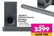 Game Sony 330w 2.1 channel soundbar ht-s400 offer