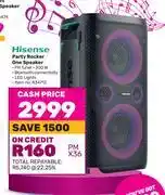 Game Hisense party rocker one speaker offer