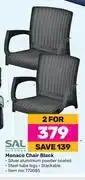 Game Sal monaco chair black-for 2 offer