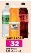 Game Soft drinks assorted-for any 2 x 2.25ltr offer