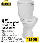 Builders Warehouse Builders miami close coupled front flush toilet suite offer