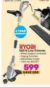 Game Ryobi 550w line trimmer offer