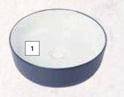 Builders Warehouse Bijiou freestanding round basin azure navy-each offer