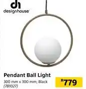 Design house pendant ball light