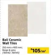 Builders Warehouse Bali ceramic wall tiles 784142, 784145-per m² offer