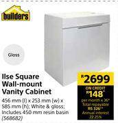 Builders Warehouse Builders iise square wall-mount vanity cabinet 5456mm(l) x 253mm(w) x 585mm(h) offer