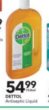 Checkers Dettol Antiseptic Liquid 750ml offer
