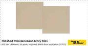 Builders Warehouse Polished porcelain nano ivory tiles 517023-per m² offer