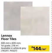 Builders Warehouse Lennox floor tiles 743317-per m² offer