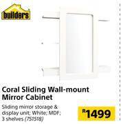 Builders Warehouse Builders coral sliding wall-mount mirror cabinet 751518 offer