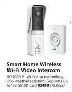 Builders Warehouse Securityvue smart home wireless wifi video intercom offer