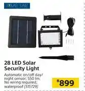 Builders Warehouse Solar flair 28 led solar security light offer