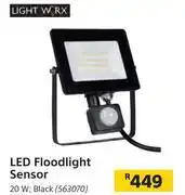 Builders Warehouse Light worx led floodlight sensor offer