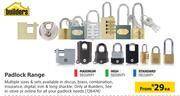 Builders Warehouse Builders padlock range-each offer