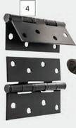 Builders Warehouse Builders ball bearing butt hinge (black) 757717 100mm offer