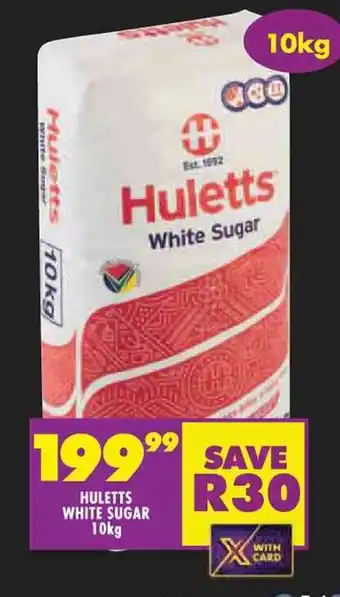 Shoprite HULETTS WHITE SUGAR 10kg offer