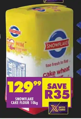 Shoprite SNOWFLAKE CAKE FLOUR 10kg offer