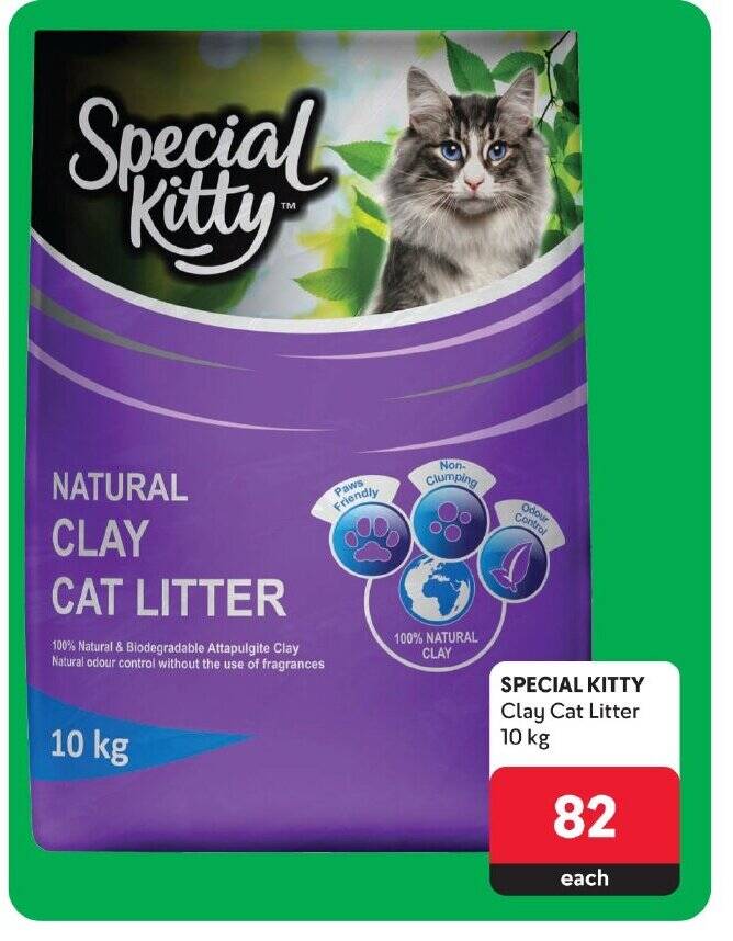 SPECIAL KITTY Clay Cat Litter 10 kg offer at Makro