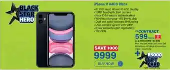 Incredible Connection iPhone 11 84GB Black offer