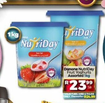 Take 'n Pay Danone NutriDay Fruit Yoghurts Assorted 1kg offer