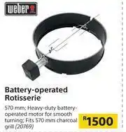 Weber Battery Operted Rotisserie 570mm